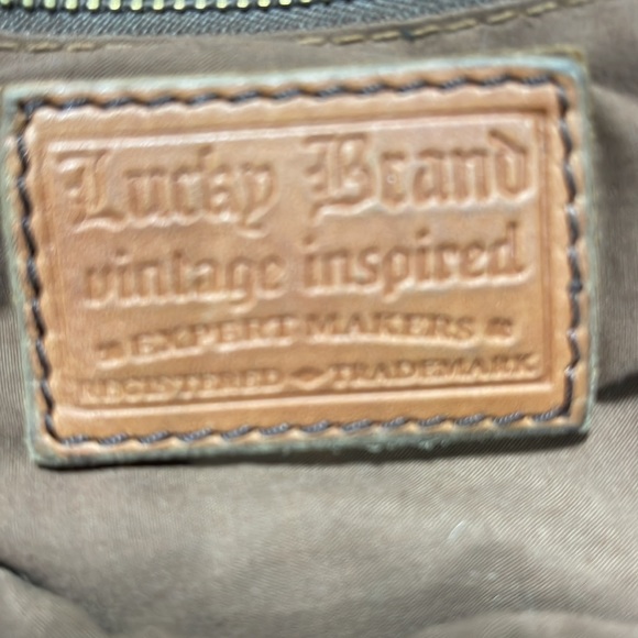Lucky Brand distressed all leather vintage hobo bag. Vintage good condition - Picture 4 of 7